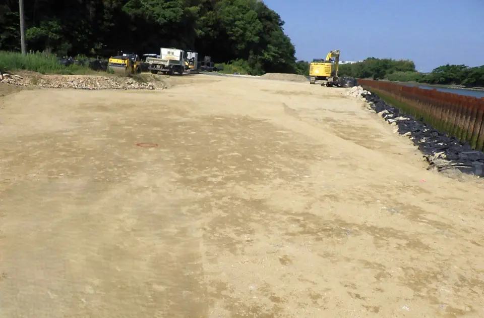 厚東川広域河川改修（補正）工事の施工写真